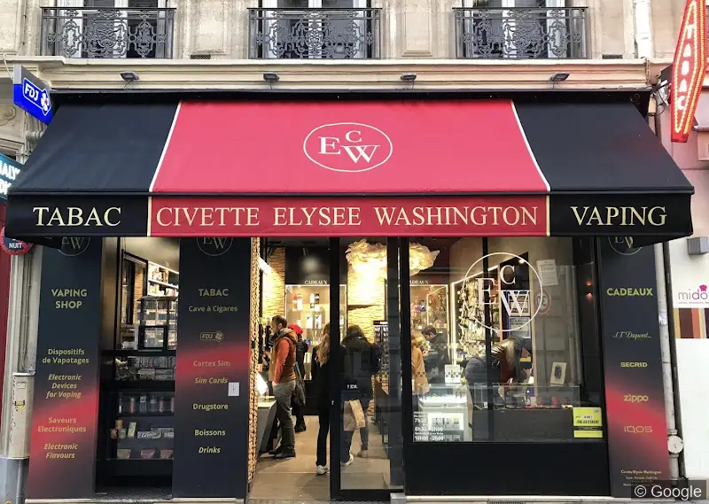 Photo de Civette Elysée Washington, bureau de tabac à Paris