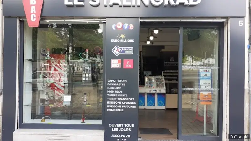 Photo 3 de TABAC LE STALINGRAD, bureau de tabac à Bordeaux