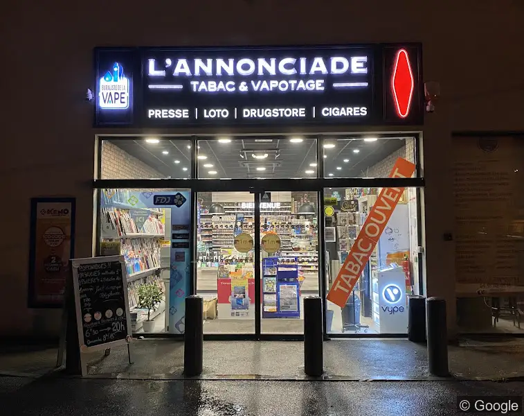 Photo de Tabac Vapotage l'Annonciade, bureau de tabac à Marseille